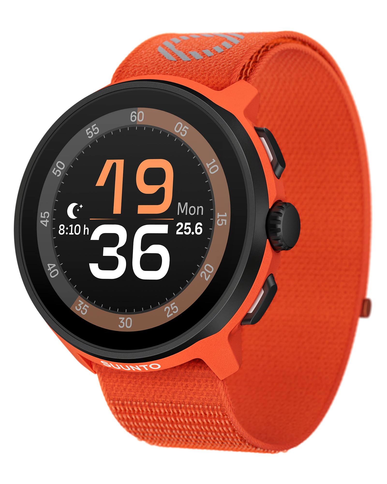 SUUNTO RUN Orologio Sportivo da Corsa, 1,32" AMOLED Touchscreen, Tracker Attività, Smartwatch per Running, GPS Dual Band, Monitoraggio della Frequenza Cardiaca/Sonno, 12 Giorni di Autonomia, Musica