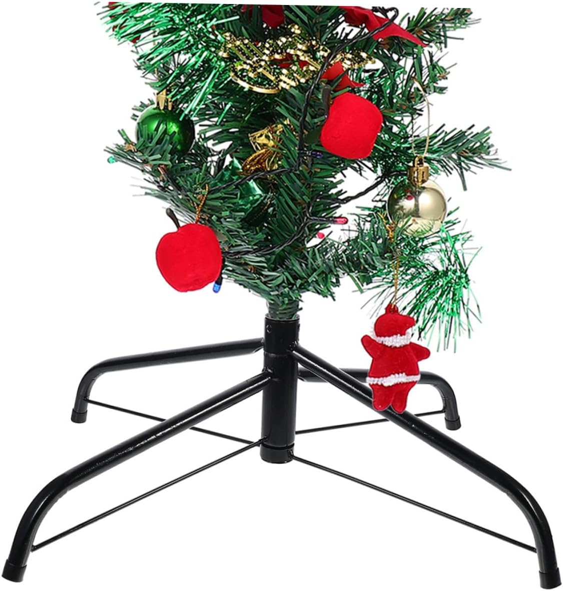 Christmas Tree Stand Metal Base Set 40cm and 35cm Xmas Tree Holder Brackets Sturdy Support for Indoor Holiday Decorations