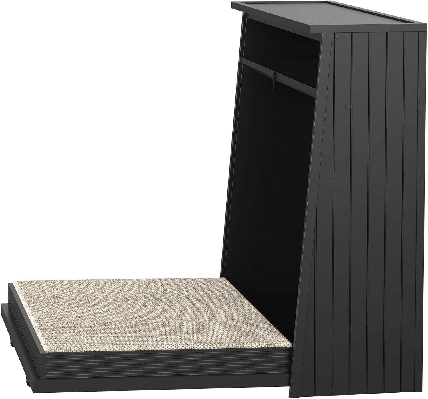 New Age Pet ECOFLEX X-Large Murphy Style Dog Bed, Memory Foam, Fold Away Design, Easy Clean Cover in Black