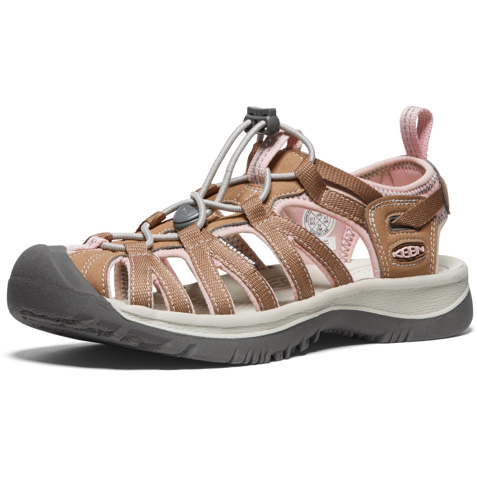 KEEN Women’s Whisper Closed Toe Durable Comfortable Easy On Washable Adventure Sandals