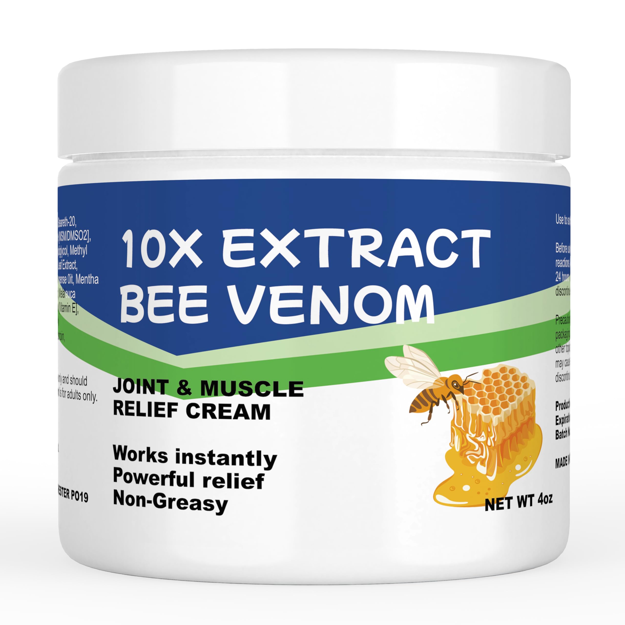AEROMAXX Zealand Bee Venom Serum Treat Cream, Professional for Joint, Muscle, Bone, 24h Fast Release, Effective Soothing for Back, Neck, Hand, Foot,