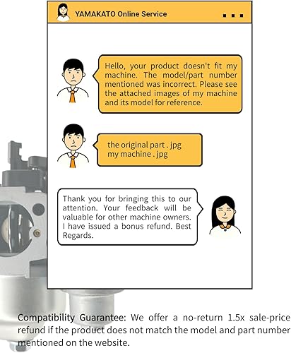 Miniatura 6 de YAMAKATO Carburador Huayi 751-10765 951-10765 para MTD Troy Bilt Cub Cadet Yard Man Husky