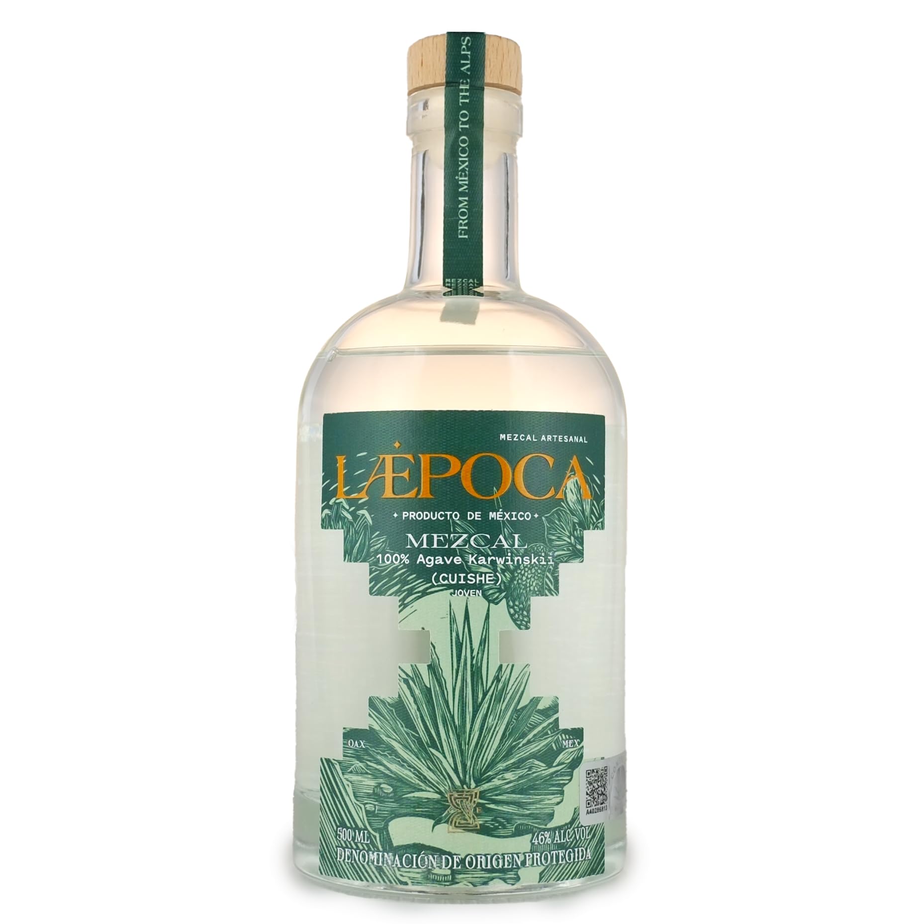 LÆPOCA Mezcal Cuishe | Von Mexiko in die Alpen | Handgefertigt | Joven & Artesanal | 500 ml & 46% vol.
