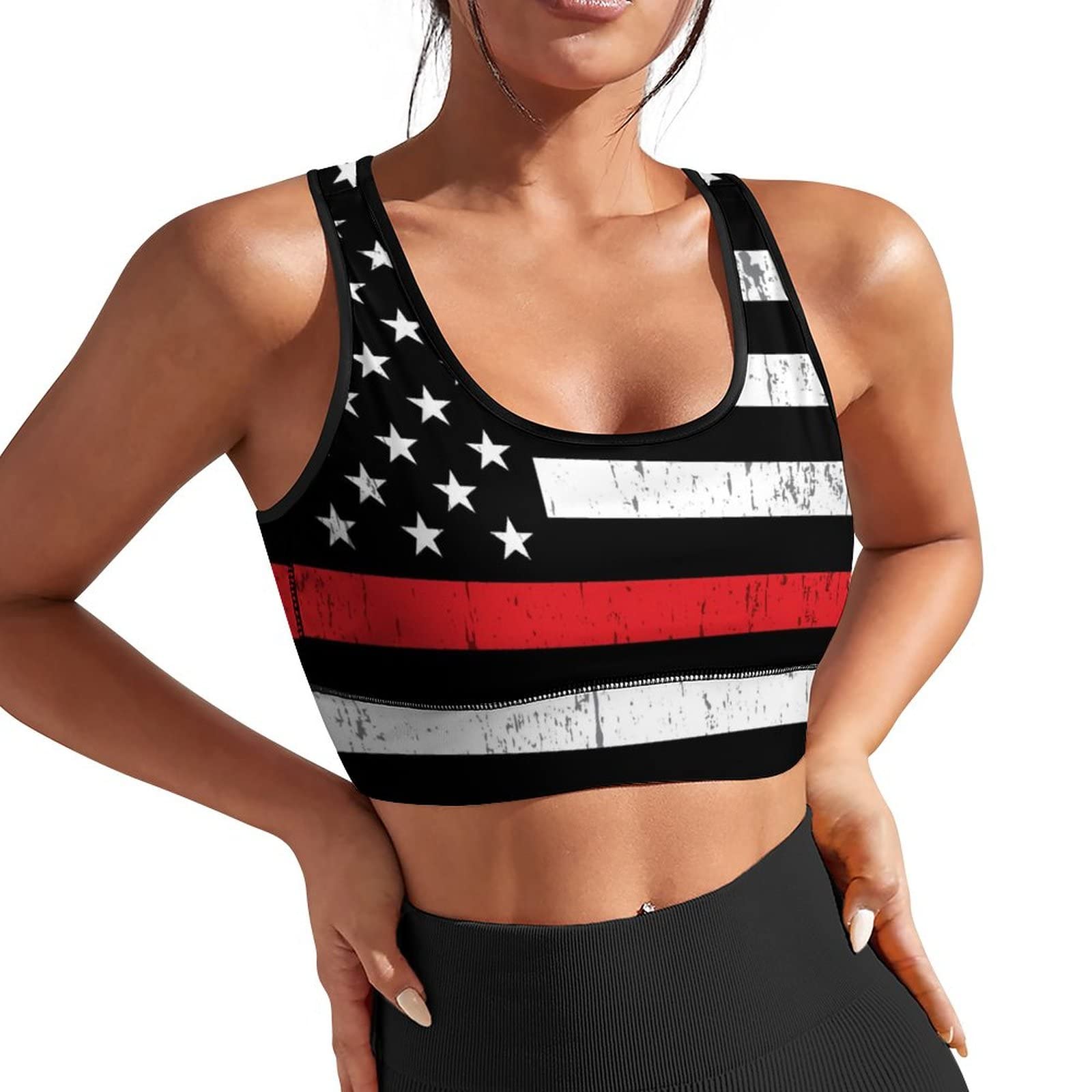 Muishi Sports Bras for Women with Removable Pads Yoga Crop Tank Tops Fitness Exercise Workout Running Top