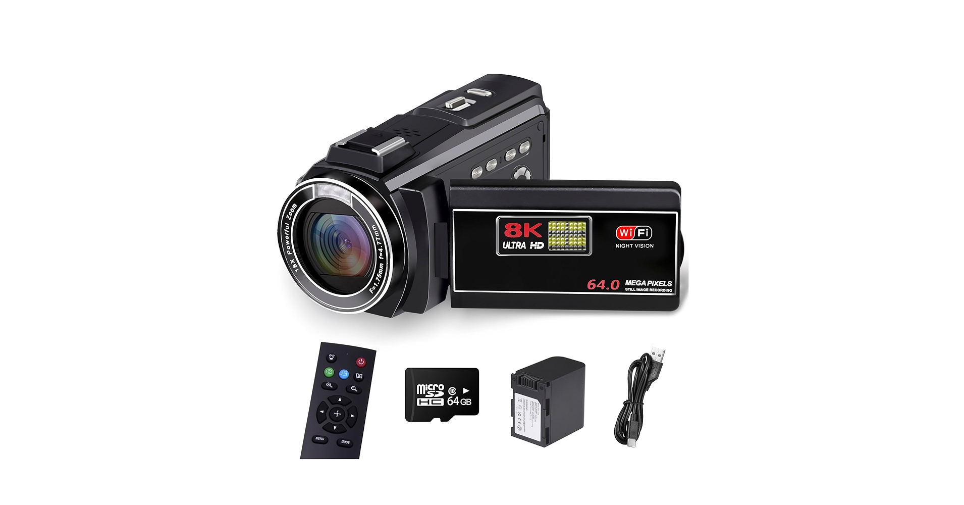 『特価』8Kカメラ18倍ズーム Wi-Fi接続大型マイクライブストリーム機能 特価』8Kカメラ18倍ズーム Wi-Fi接続大型マイクライブストリーム