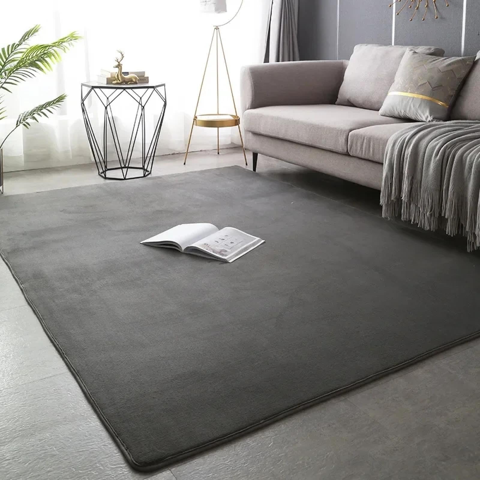 Tapis gris antidérapant de cuisine et séjour