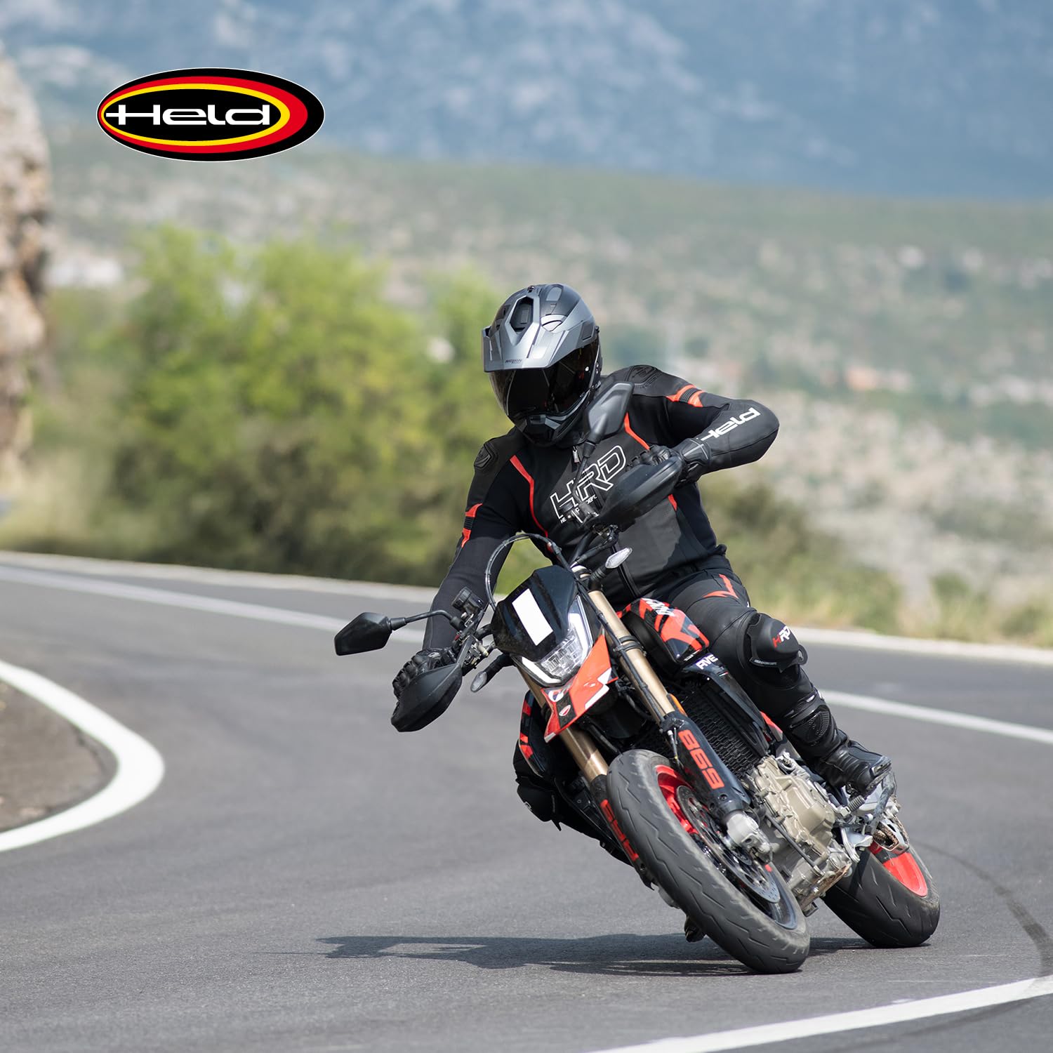 Held Street Rocket 4 Base Sport Motorrad Kombihose Leder- Motorradhose Damen mit Protektoren D3o T5 Level 2 - CE Schutzkleidung Klasse AAA Protektorenhose