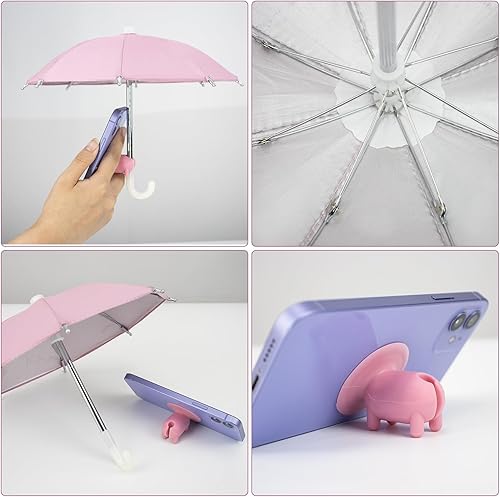 Miniatura 3 de Paraguas de teléfono para el sol con soporte de ventosa, protector solar con soporte para teléfono con ventosa, soporte para teléfono antirreflejos,