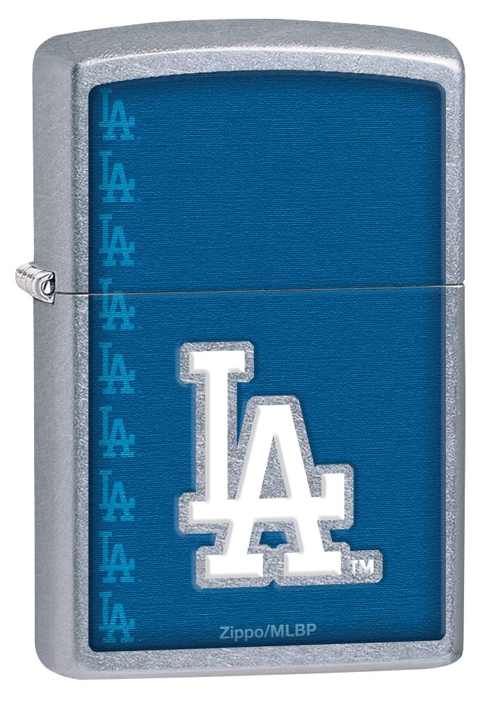 Zippo MLB Los Angeles Dodgers Street Chrome Pocket Lighter