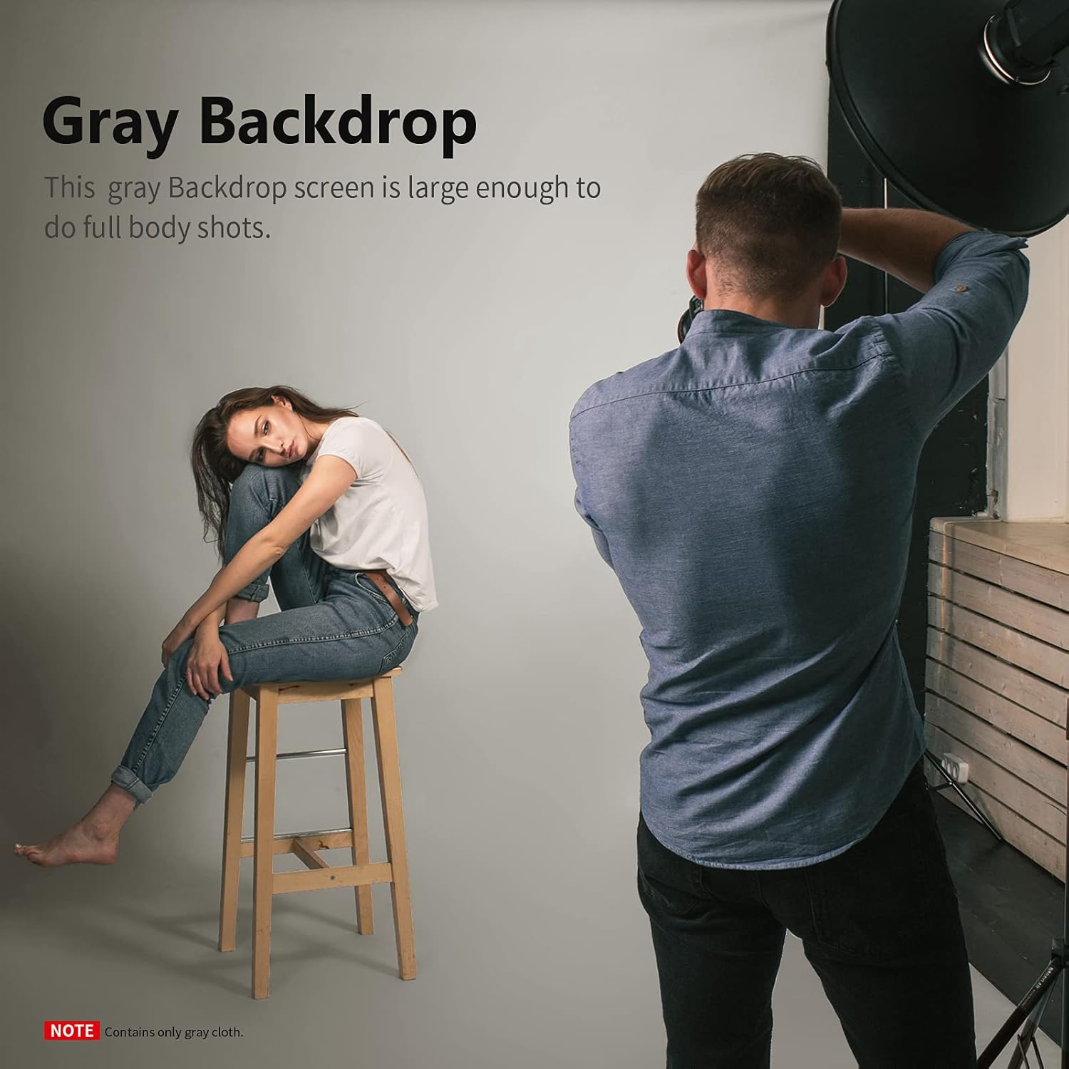 Flash Deals - 70% OFF Neewer 10 x 12FT / 3 x 3.6M PRO Photo Studio premium polyester Collapsible Backdrop Background for Photography,Video and Television (Background Only) - Grey