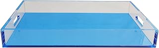R 16 Home ABCLT01-BLU LT01-BLU Lucite Tray, Blue