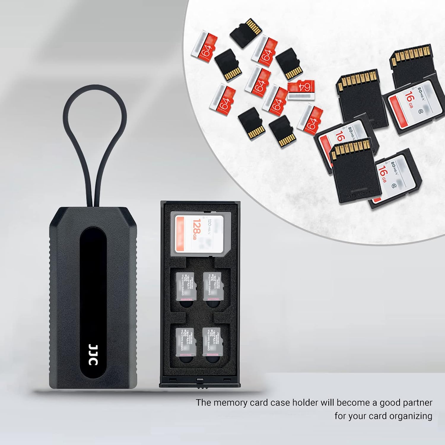 18 Slots Memory Card Case for 12 Micro SD Card and 6 SD Cards,Pop-up Design, Micro SD/Micro SDHC/Micro SDXC TF Card Holder Organizer, SD/SDXC/SDHC Card Case Storage