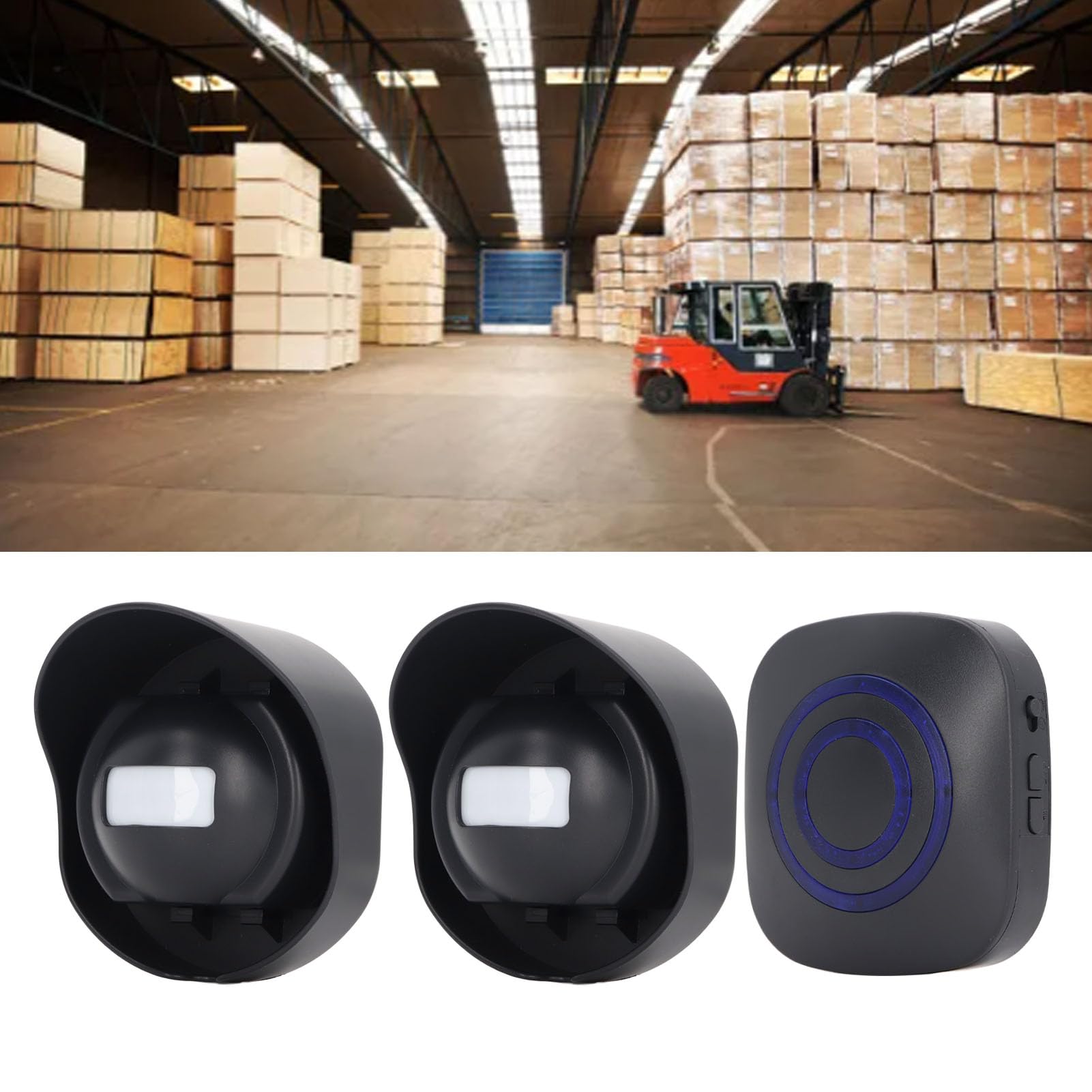 Alarma de Entrada inalámbrica de 328 pies Alarma de Entrada inalámbrica 110‑240V Alarmas de la Puerta del Sensor de Movimiento Fuera de Movimiento Cuando se abren para la Tienda
