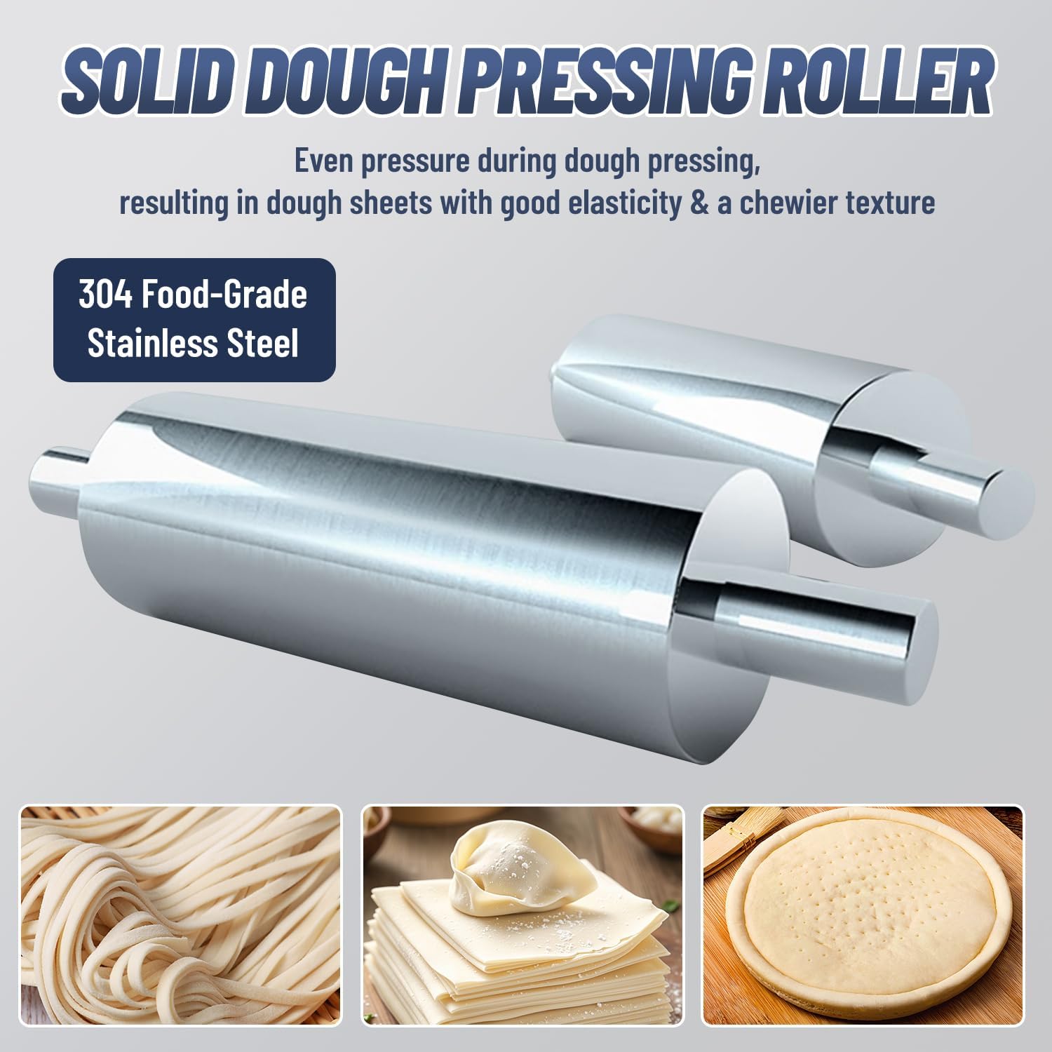 HNZXIB Commercial Electric Dough Sheeter Machine, Dough Roller Sheeter image 5