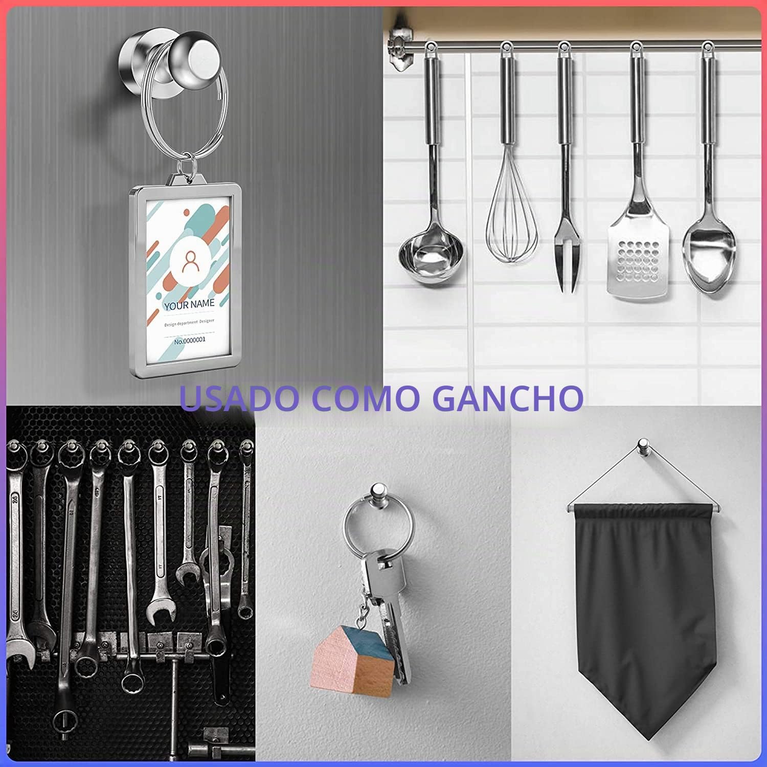 Imán 24 piezas, Imanes de Neodimio con Caja de Almacenamiento, N52 Potentes Imanes de 12x16mm para Pizarra Tablero Magnético Refrigerador Mini Imán Portátil
