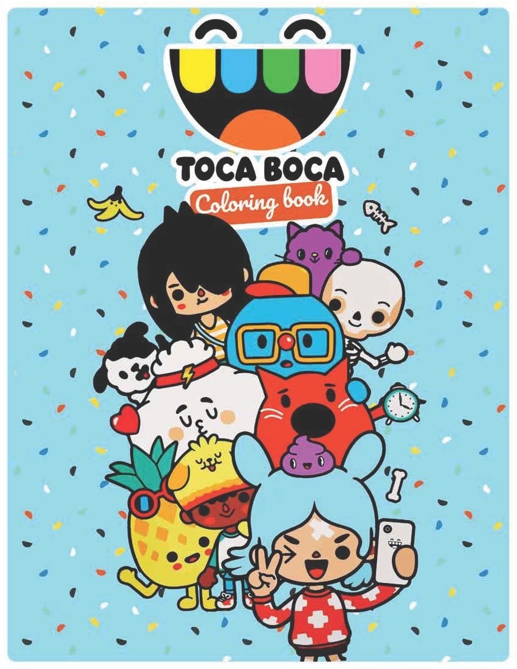 Buy Toca Boca coloring book: Perfect christmas gift with +30 design and