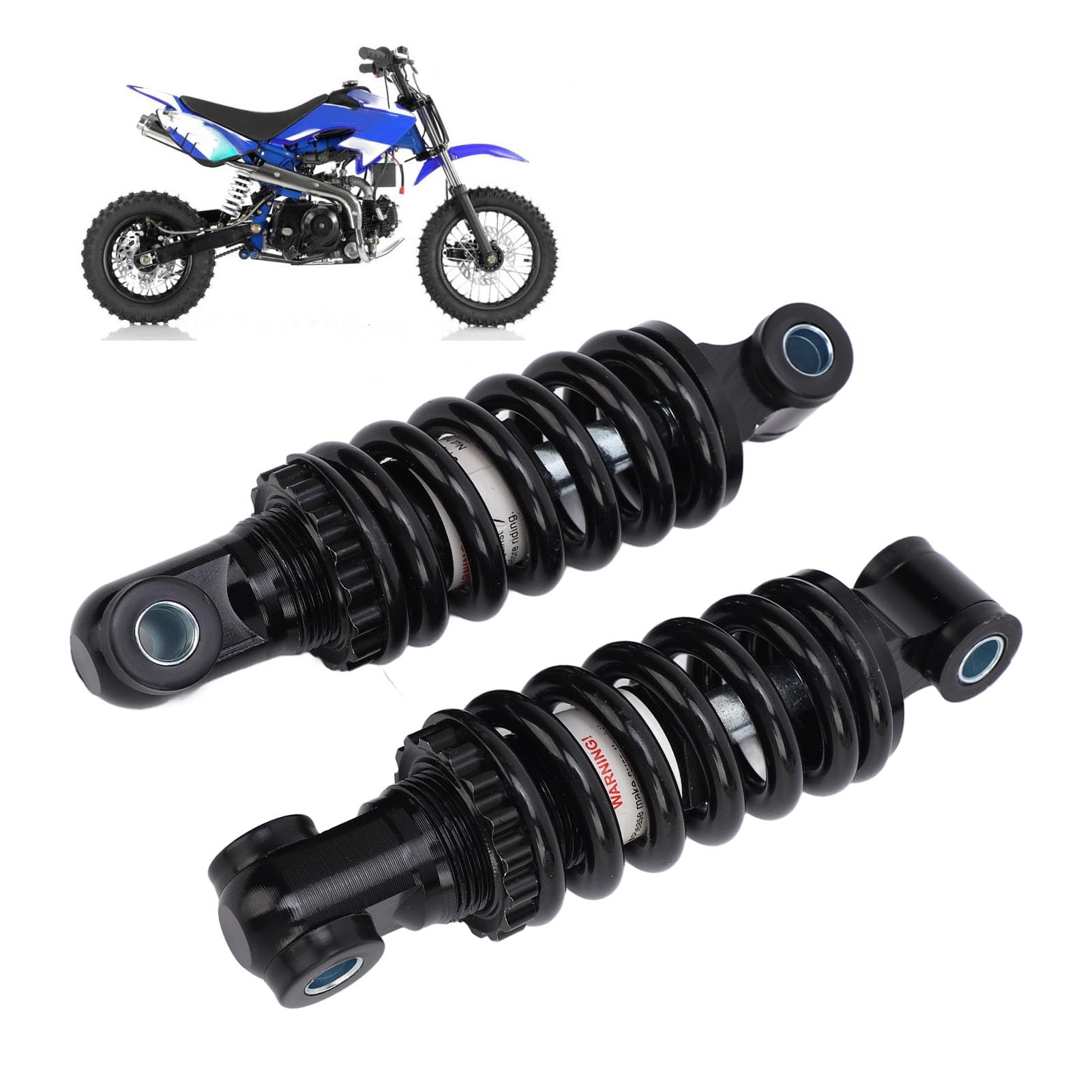 1 Paire D'amortisseurs Arrière 125 Mm Réglables pour Vélo électrique, Moto, VTT, Scooter, Dirt Pit Bike,ressort d'amortisseur
