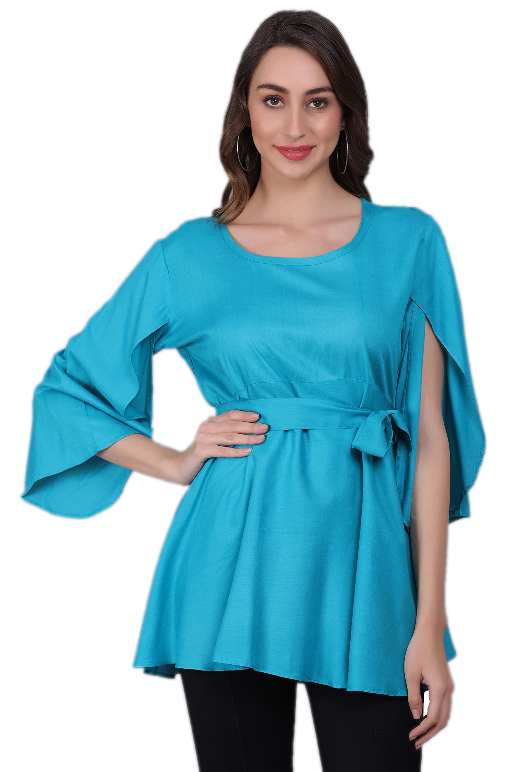 AxolotlPremium Butterfly Sleeve Rayon Women Top