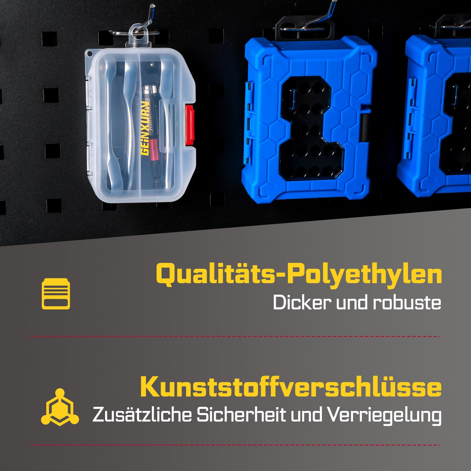 GEINXURN 4-teiliges Mini Ratsche Set, 3 Stück 1/4-Zoll Ratsche 72-Zahn-Steckschlüssel mit Schnelllösefunktion & Reversibler, 75mm Schlagfester Bithalter, alle in kleinen Schachteln Enthalten