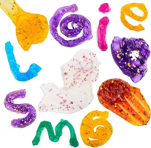 Miniatura 6 de Paquete de 12 cubos de gelatina transparentes de slime de cristal con cubos de gelatina, regalos de fiesta, juguetes de cumpleaños para niños y niñas