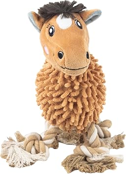 Webbox Peanut the Pony Cuddle Noodle Dog Toy - Plush, Squeaky & Super Soft