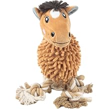 Webbox Peanut the Pony Cuddle Noodle Dog Toy - Plush, Squeaky & Super Soft