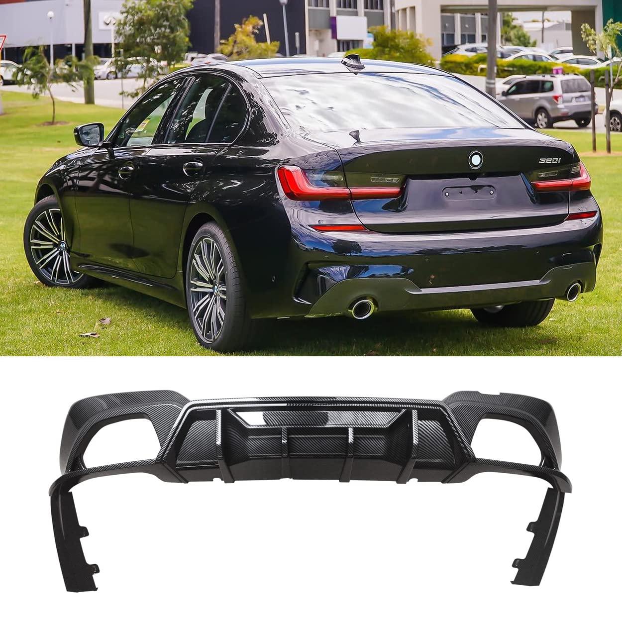 Amazon | CARIG G20 リアディフューザー 2019-2022 BMW 3シリーズ G20 