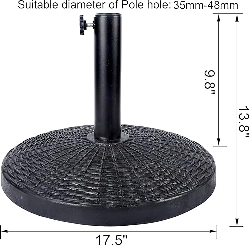 Miniatura 8 de Blissun - Base resistente para sombrilla en patio y mercado