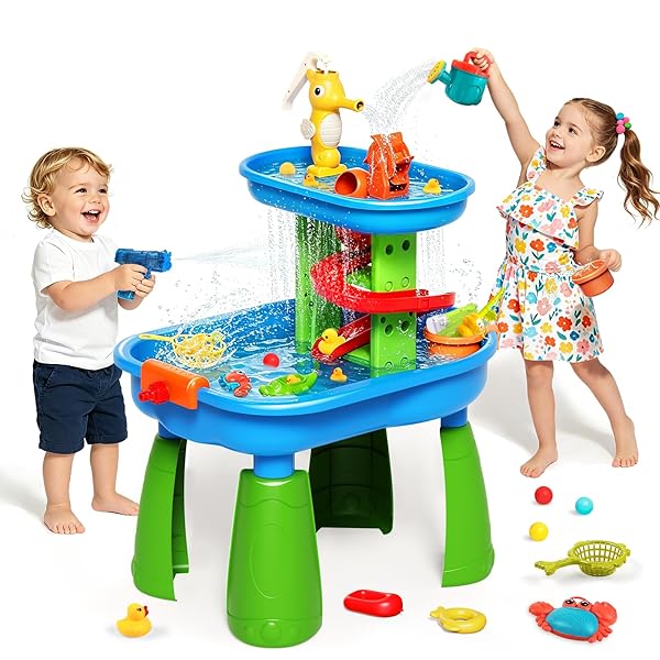 Sensory Water Table with Rain Shower