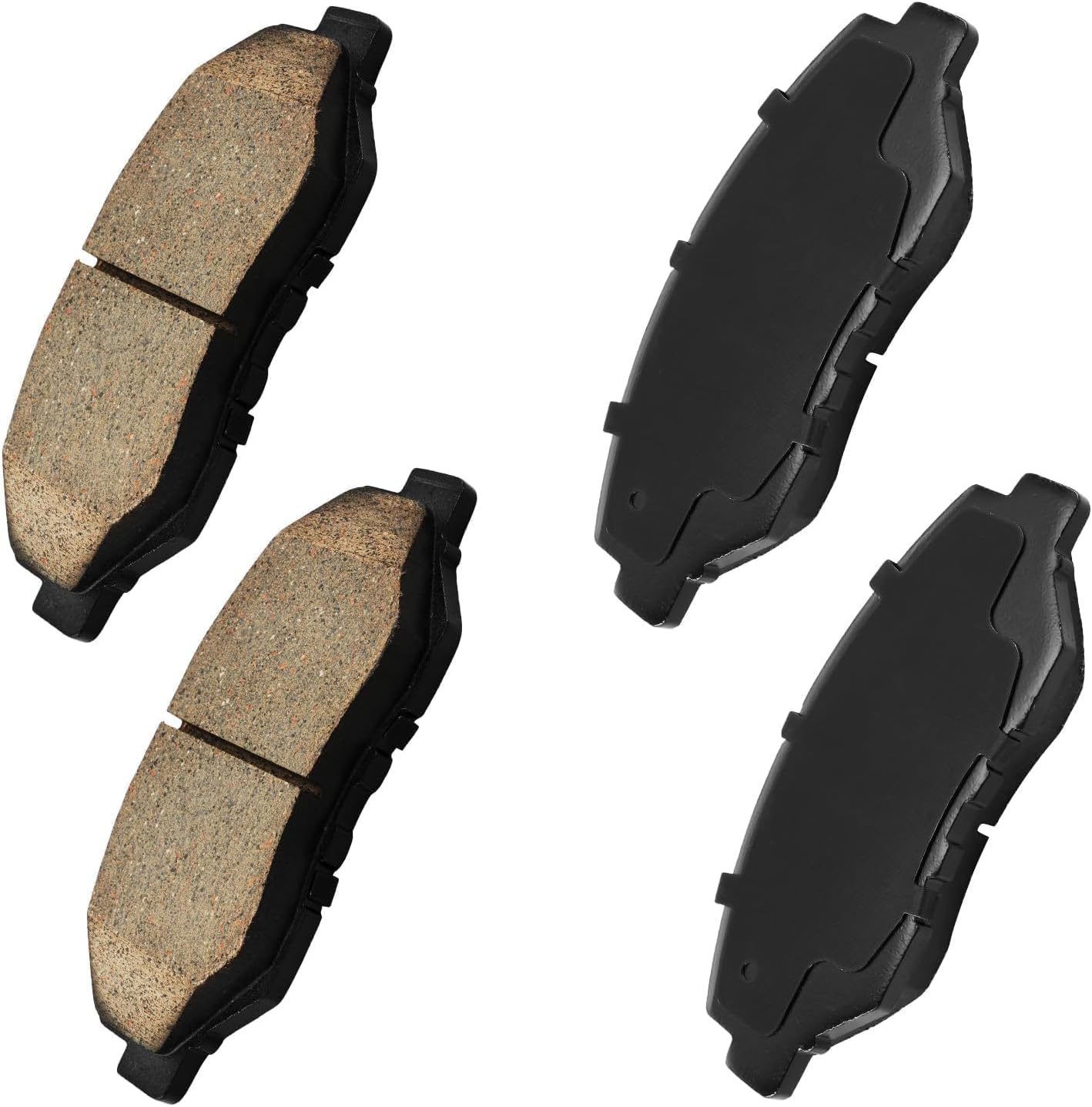 Torchbeam D914 Front Brake Pads Compatible with 2013-2015 ILX 2.0; 2.4L, 2014 Fit, 2003-2017 Accord 2.4L, 2012-2021 Civic 2.4L, 2003-2011 Element, 2002-2006 2012-2016 CR-V, 2016 C-R-Z，4pcs