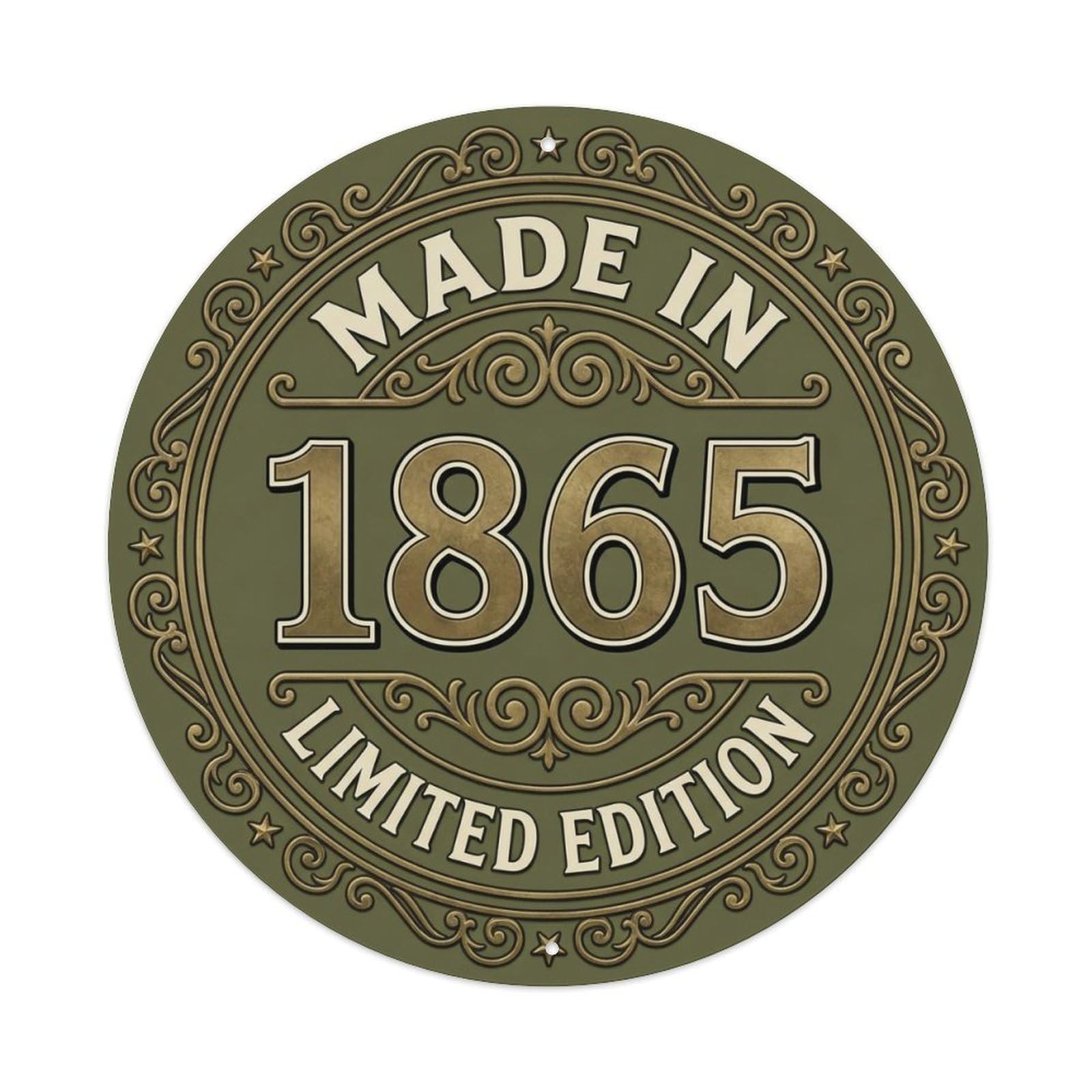 Okahys 8X8inch(20X20cm) Made In 1865 Limited Edition Metal Tin Sign