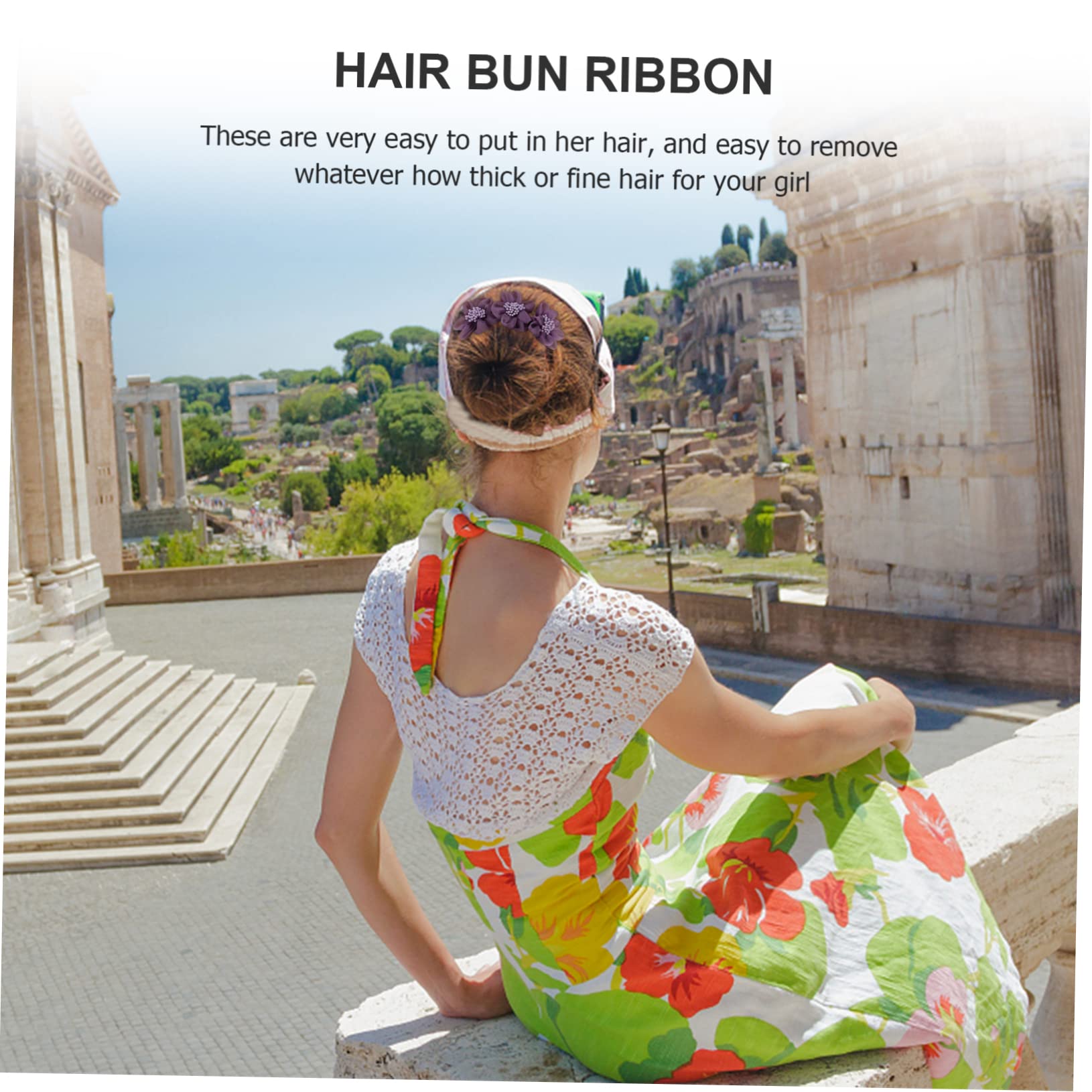 Housoutil 12pezzi Eleganti Accessori Per Con Fiori Bun Maker Per Acconciature Donut Per Ragazze e Donne Facile Da Usare Per Feste e Occasioni Speciali