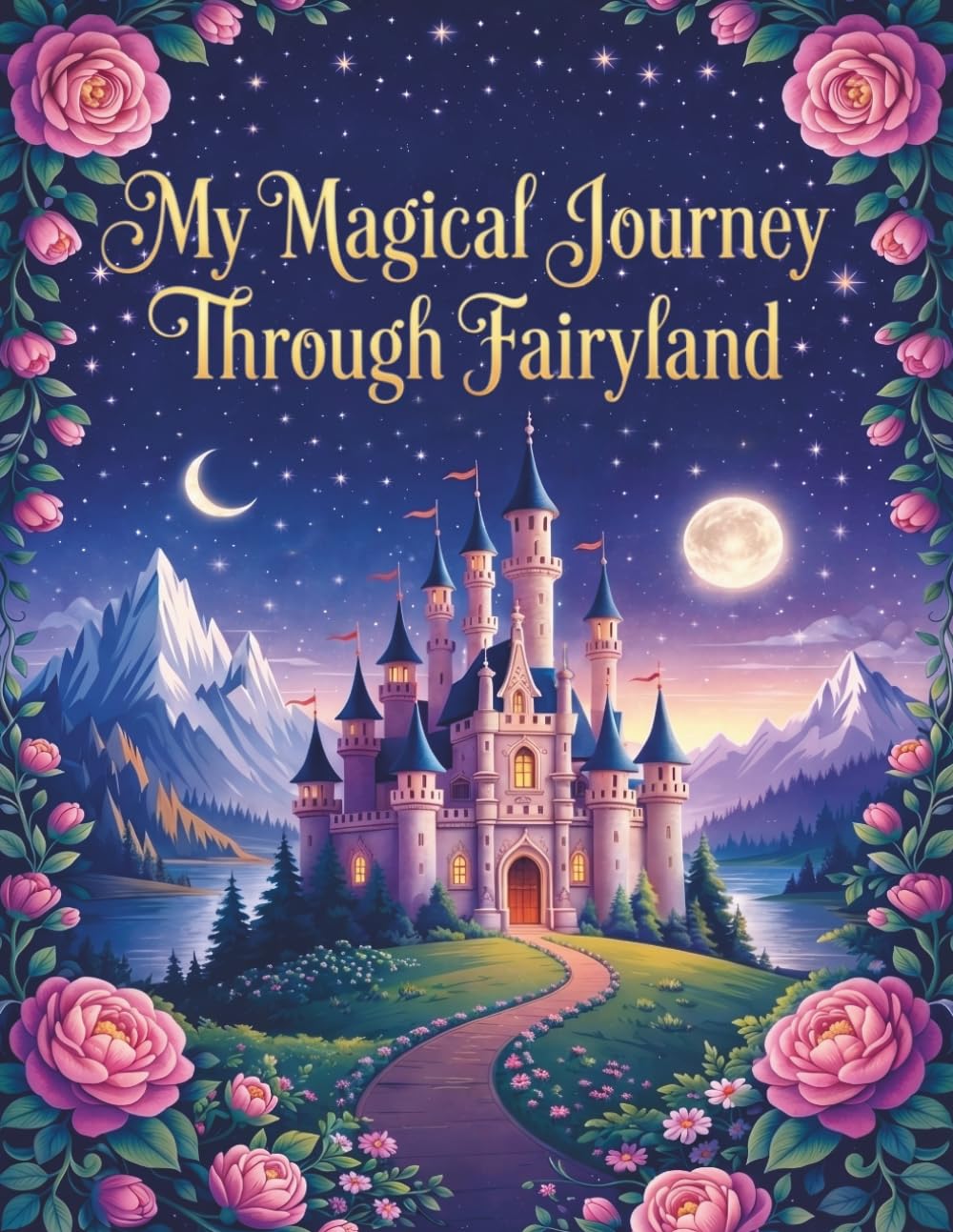 My Magical Journey Through Fairytale: A Coloring Book with Fairy Tales, Princesses, Wizards, Fairies and Dragons for Kids 6+