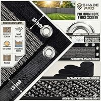 Vista 3 de EMERIT 90% Tela de sombra para patio, jardín, pérgola, toldo con ojales (gris, 10 x 14 pies)