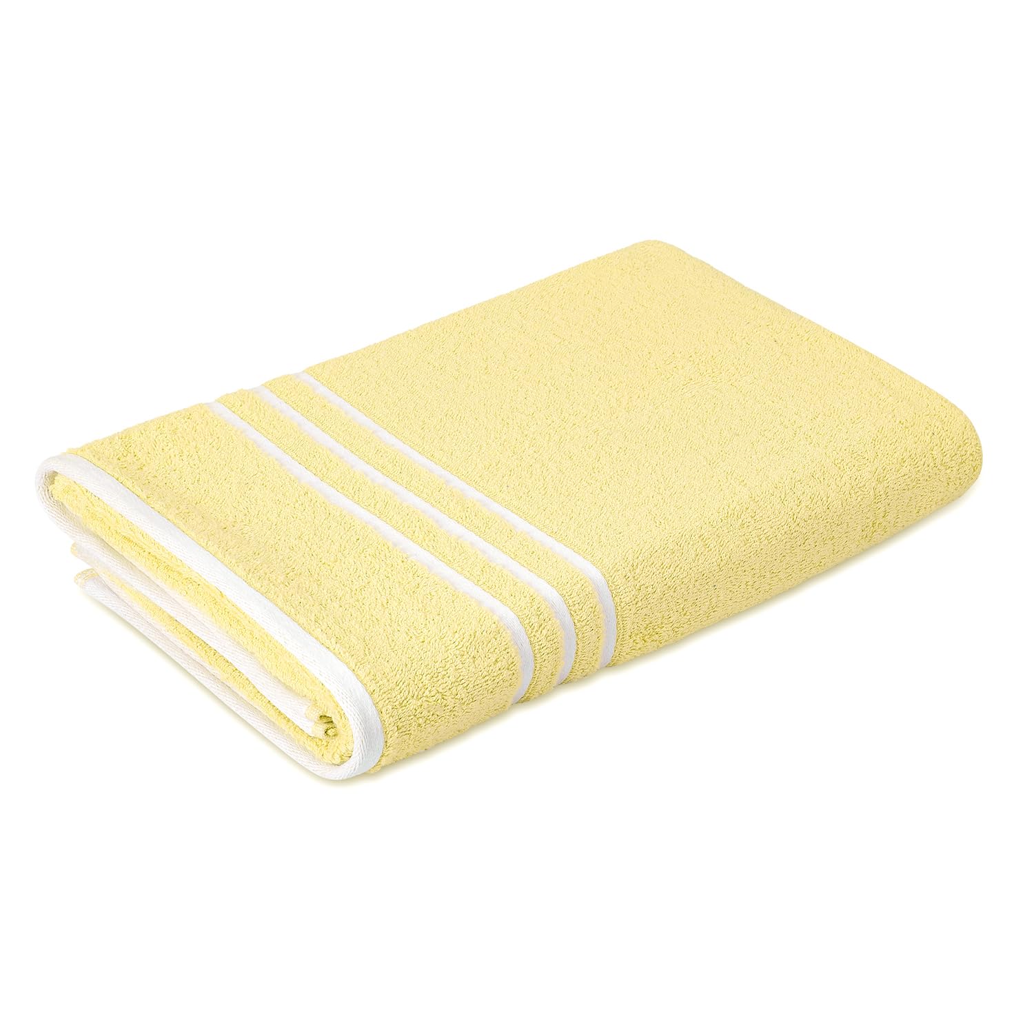 Layers Tuscany 100% Cotton 380 GSM Yellow Solid Bath Towel - Pack of 1 for Men/Women Soft, Highly Absorbent Towels (70 x 150 cm)-picture-36
