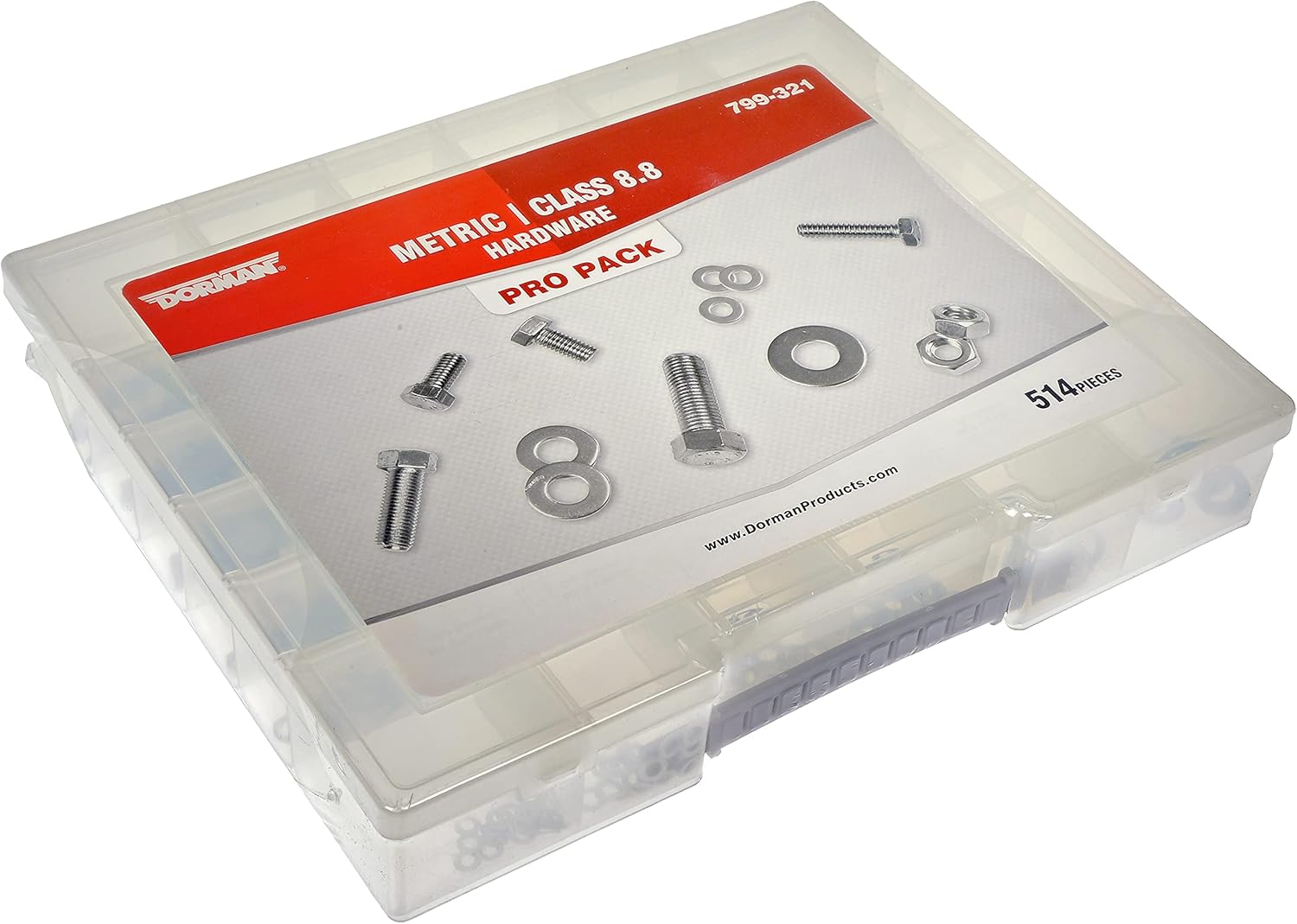 Dorman 799-321 Class 8/8.8 Metric Hardware Value Pack- 32 Sku's, 514 Piece Universal Fit
