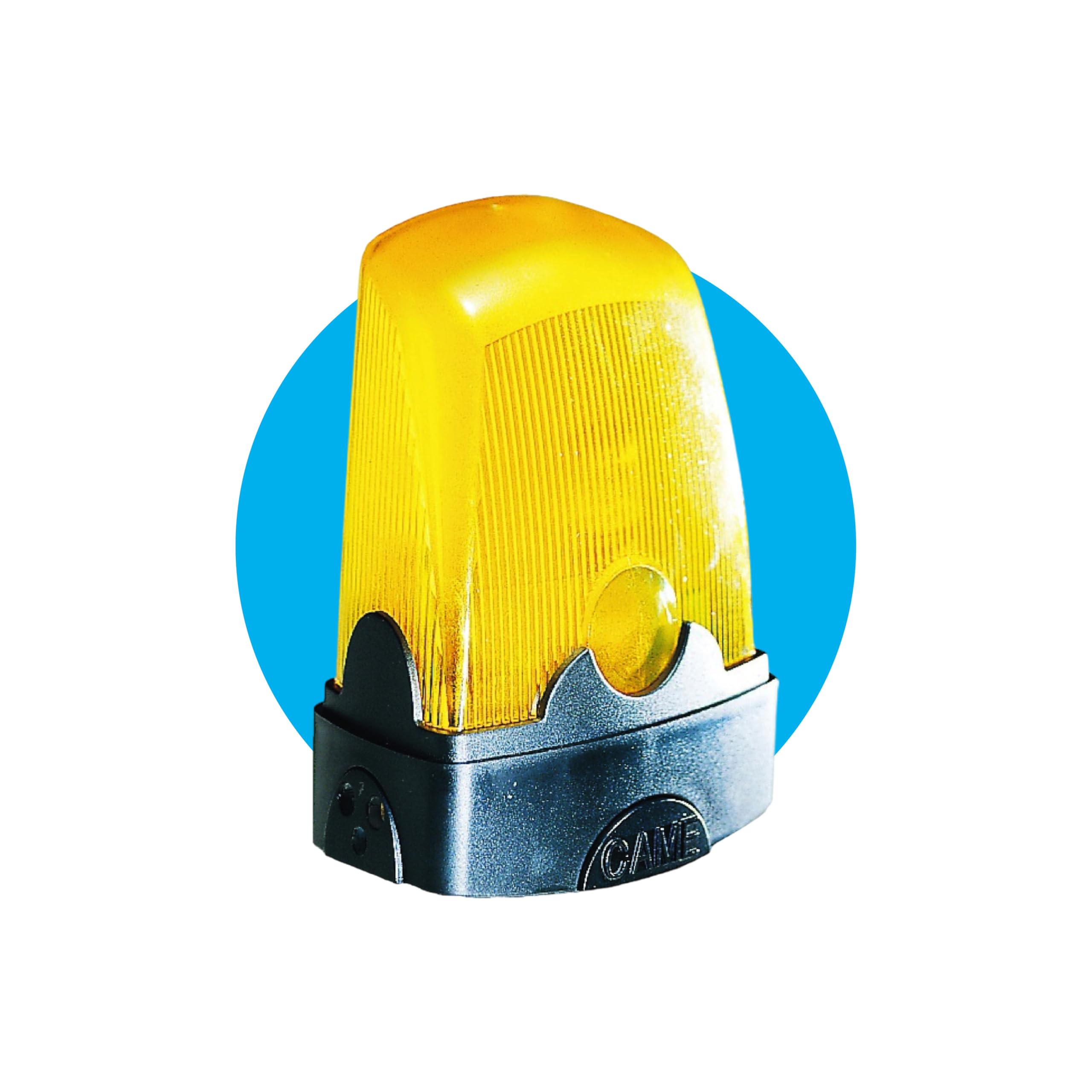 CAME KLED Lampeggiatore di segnalazione a LED ad alta visibilità e basso consumo, cupola gialla, 120-230 V AC, facile installazione, compatibile con automazioni CAME, ideale per cancelli e barriere