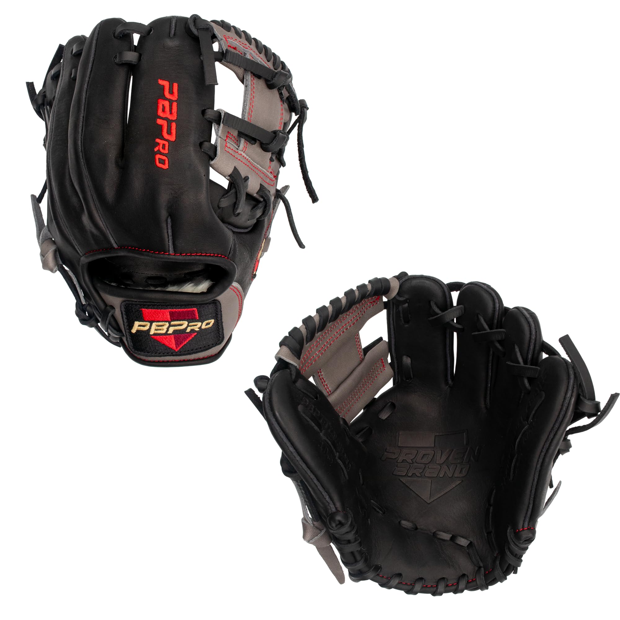 PBPRO Travel 10.5” Infield Baseball Training Glove – I Web Infield Travel Trainer for Bas…