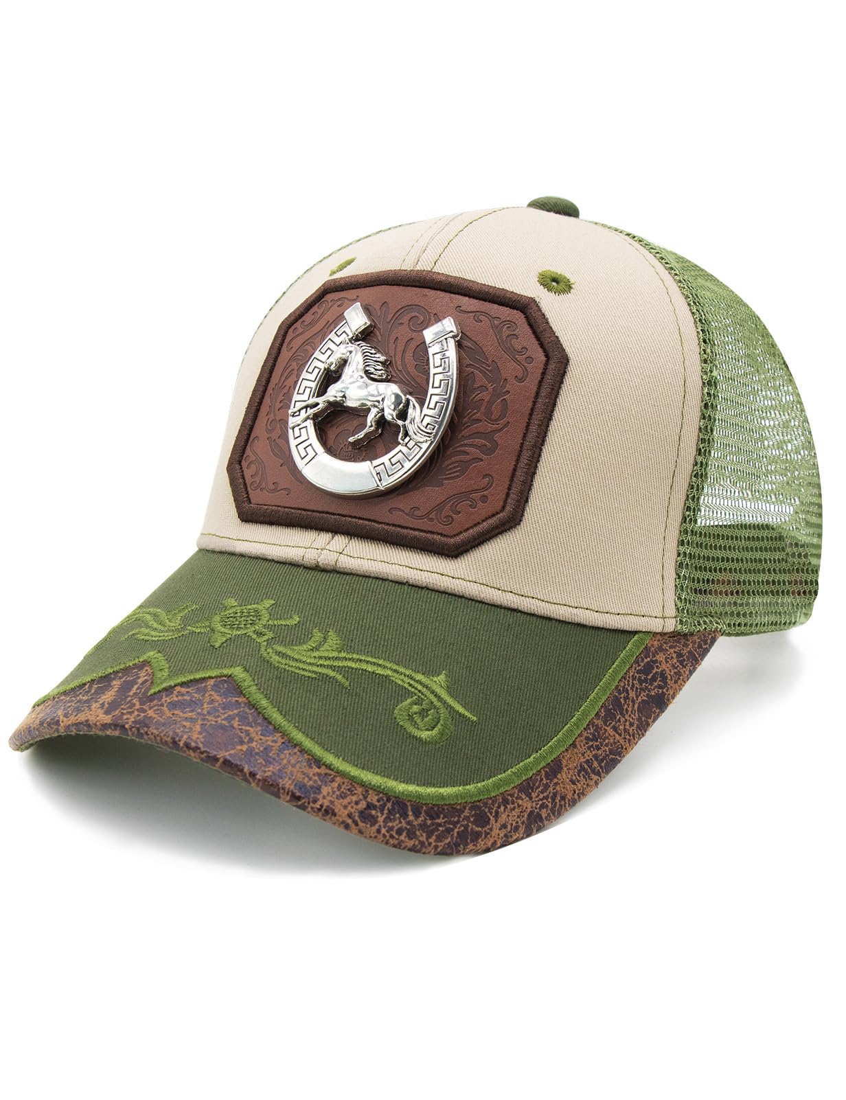 URAMAN Cowboy Trucker Hats for Women Men Western Cowgirl Cute Baseball Cap