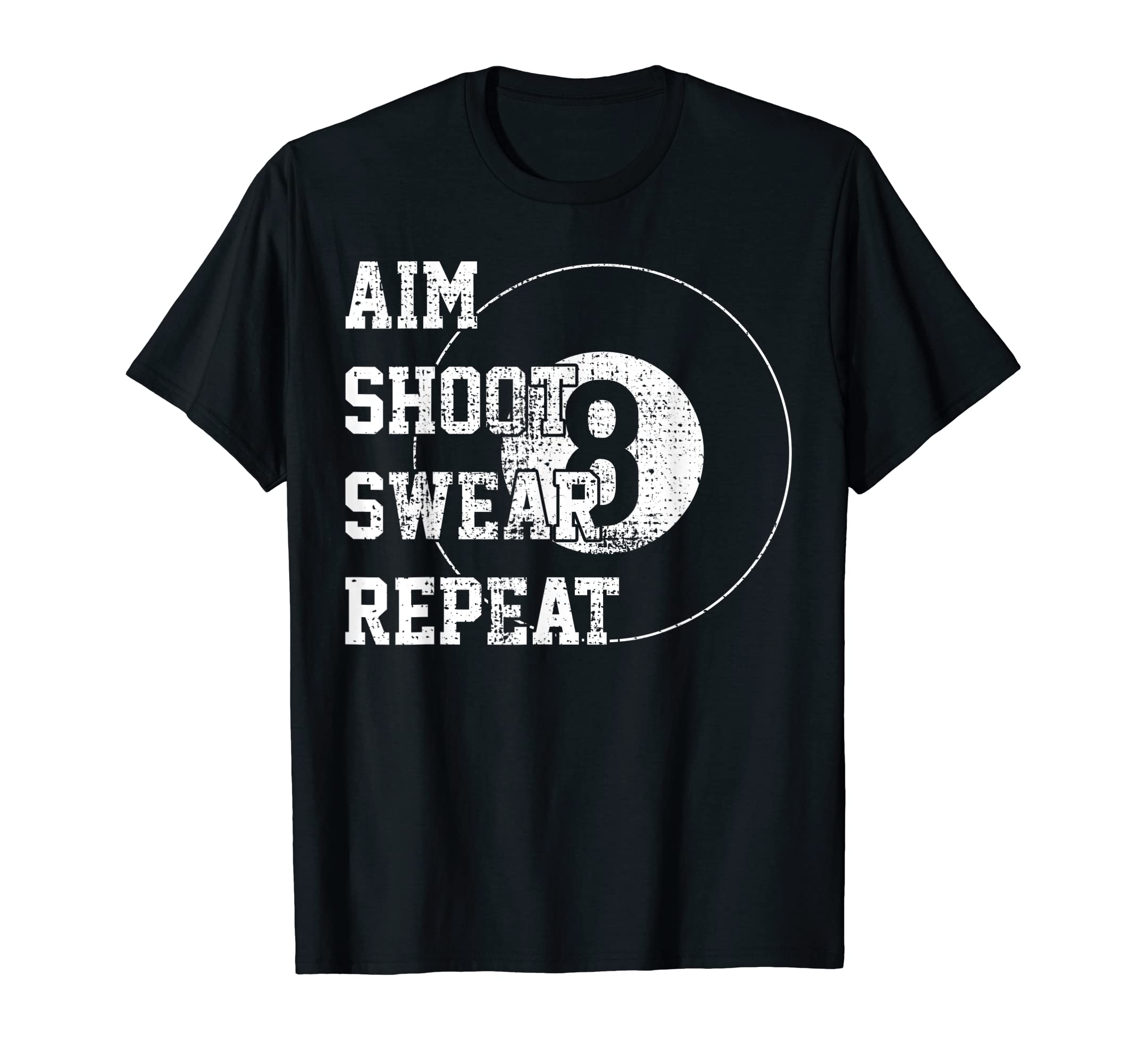 Billiard Billiard BilliardBillard Billiards 8 Eight Ball Retro Gift T-ShirtOEKO-TEX STANDARD 100