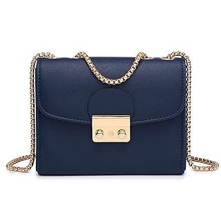 Dasein Women Small Crossbody Bag Designer Evening Bag Clutch Purse Handbag for Wedding/Prom/Party with Double Chain Strap