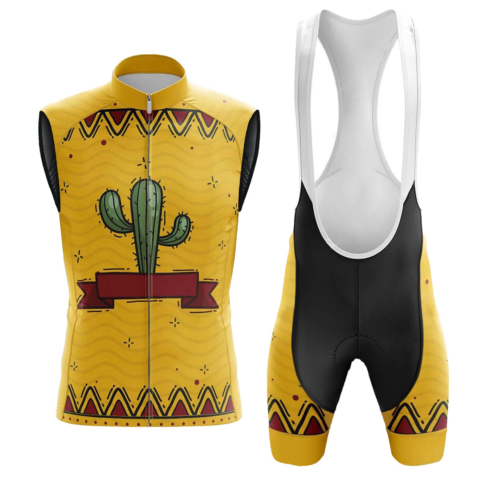Ropa Ciclismo Hombre Verano Conjunto Bici MTB Sin Mangas Maillot Ciclista