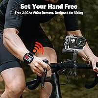 Vista 5 de Dragon Touch Cámara de acción 4K - Visión 3 20 MP Cámara impermeable subacuática con zoom 4X 170° Cámara deportiva WiFi de gran angular con control