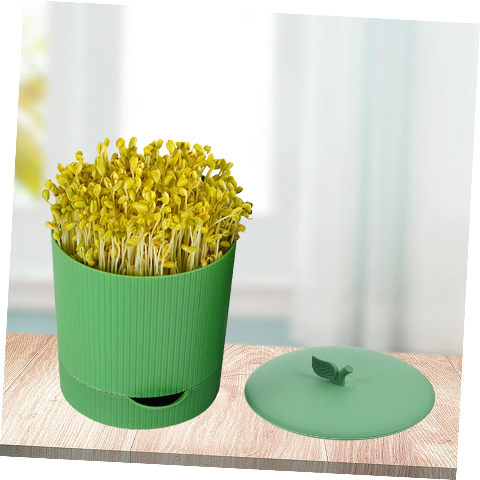 INOOMP Kit di Germinazione per Germogli, Vassoio per Semi in Pp e Pietra, Riutilizzabile e Traspirante, Drenaggio, per Serra o Veranda