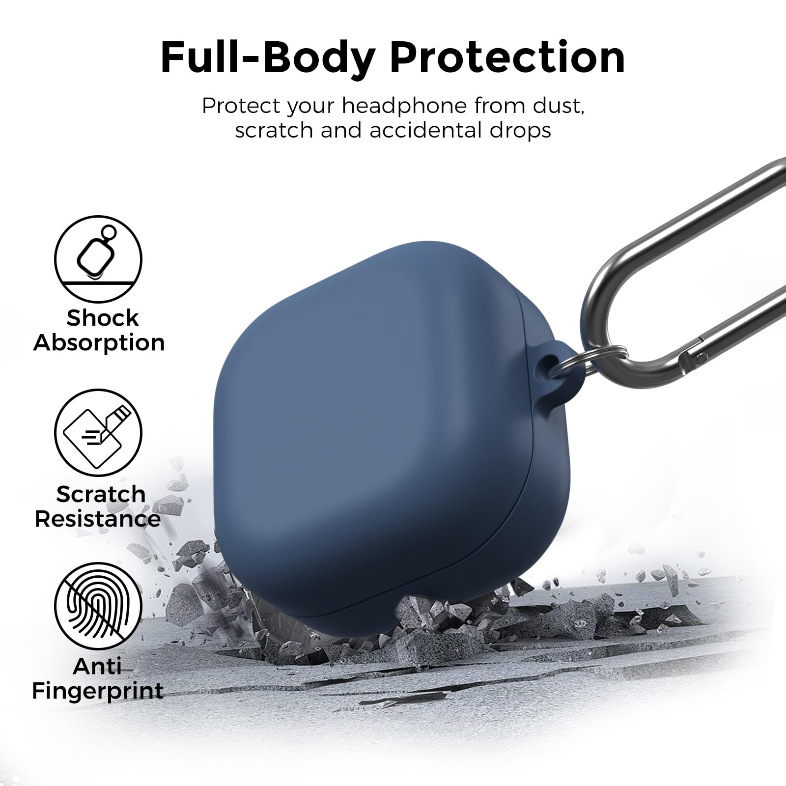 AhaStyle Coque Samsung Galaxy Buds4 Pro (2026) Silicone Étui Protection Anti-Rayures Charge sans Fil