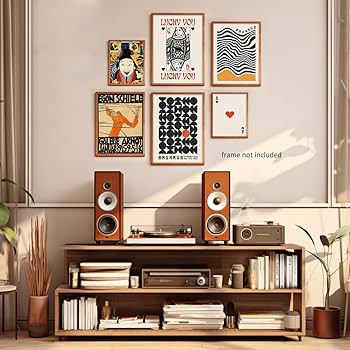 Amazon.com: Vintage Mid Century Modern Queen of Hearts