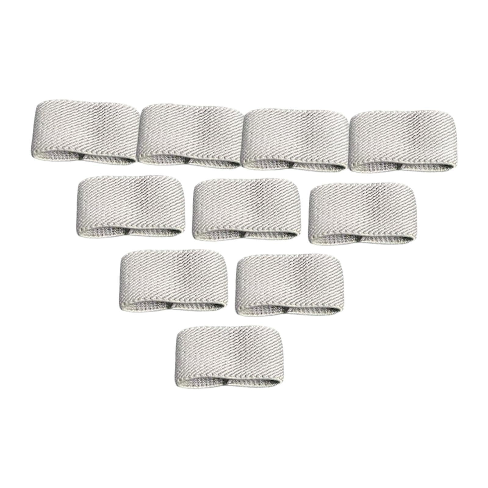 ARTISOUL® 10Pcs Elastic Belt Keepers for Pants Belt Nylon Accessories Belt Holder Band Light Grey | Sporting Goods | Outdoor Sports | Camping & Hiking-image-26