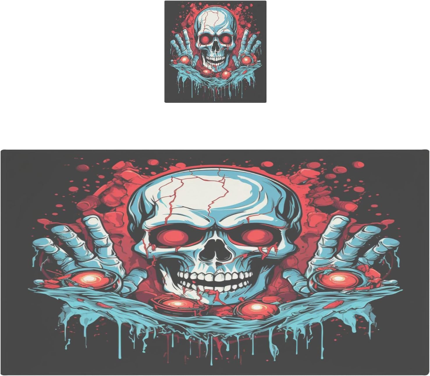 Hand Towels Premium Soft and Highly Absorbent Funny Skeleton Pattern 2 Pcs Towels for Bathroom Set 100% Cotton Decorative Face Towels