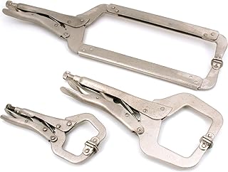 3 Locking C-Clamps Woodworking Vise Hand Grips Tools