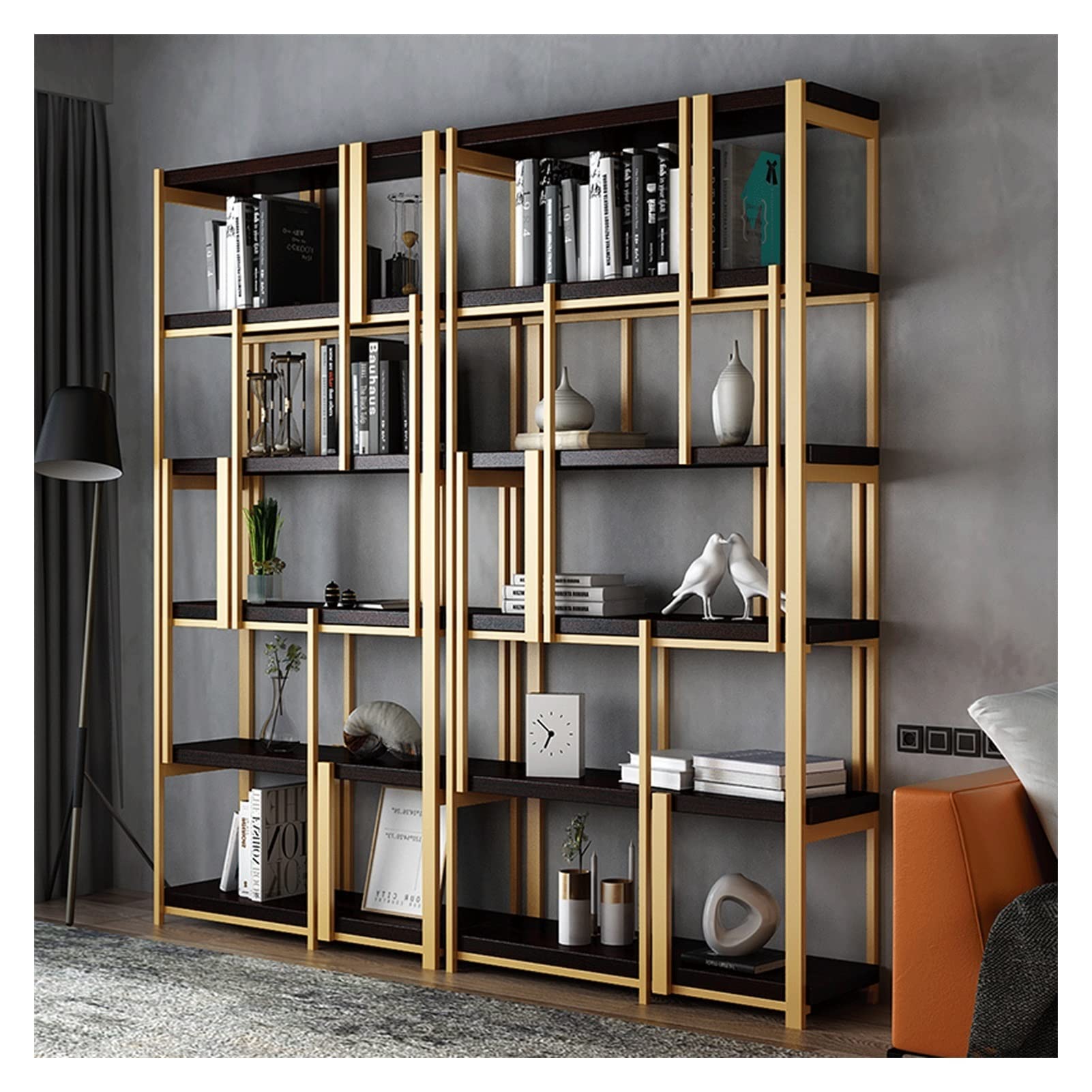 Regał regałowy Półka półki z książkami kutej regał regał Kreść Kreatywne Minimalist Minimalist Study Study Office Pięta Stojące półki na książki (Color : 120cm)